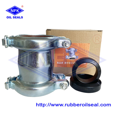 Tire Coupling NBR FKM Rubber Oil Injection Pipe Coupling With Rub-Ber Type Element