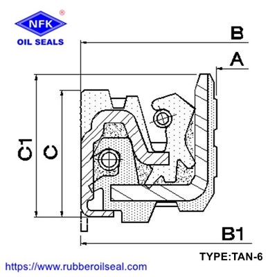 Wheel Hub Oil Seal TAN TAN-4 TAN-6 TAN-8 TAN-9 TANY Hydraulic High Pressure Skeleton Shaft Oil Seal Cassette Seal