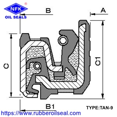 Wheel Hub Oil Seal TAN TAN-4 TAN-6 TAN-8 TAN-9 TANY Hydraulic High Pressure Skeleton Shaft Oil Seal Cassette Seal